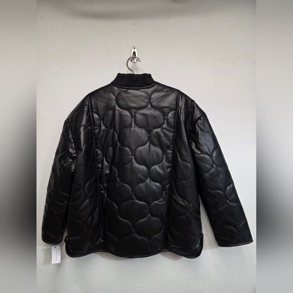 Wilsons Leather G III Apparel Group Faux Leather Oversized Quilted Jacket Small - Picture 14 of 14